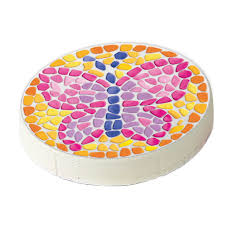 mozaiek tegels knutselen