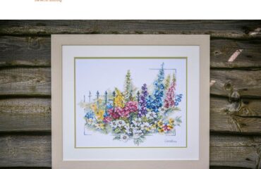 borduurpatronen kruissteek bloemen