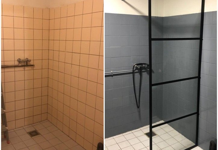 badkamer vloertegels verven