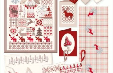 kerst borduren kruissteek